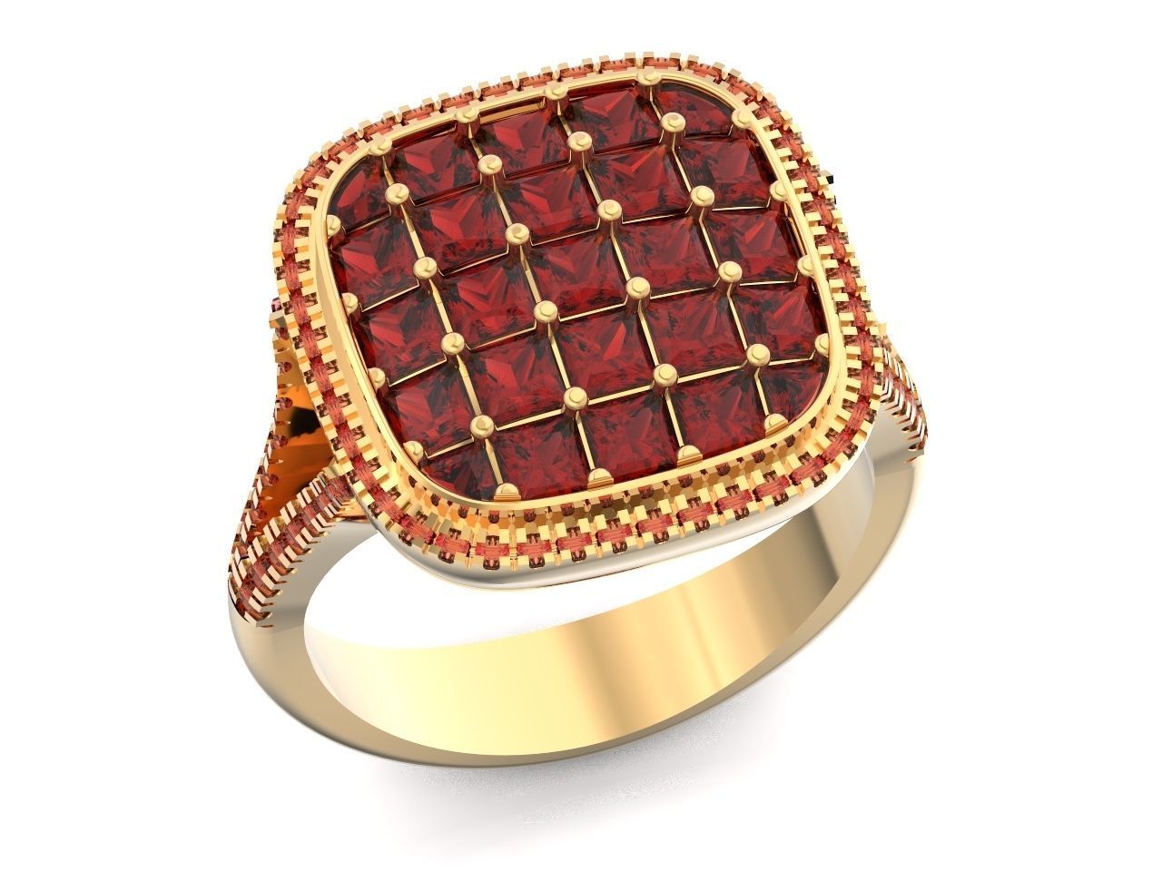  square ring  Simon G  3D print model_4