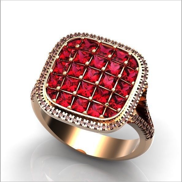  square ring  Simon G  3D print model_2