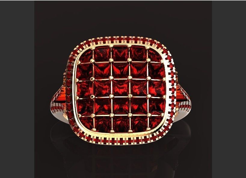  square ring  Simon G  3D print model_17