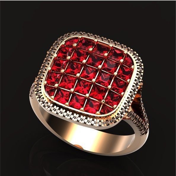  square ring  Simon G  3D print model_22