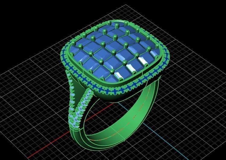  square ring  Simon G  3D print model_44