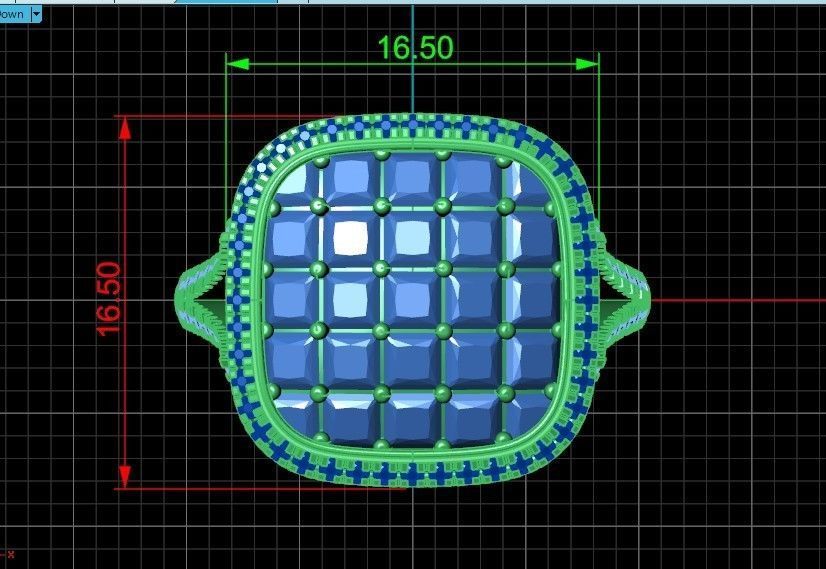  square ring  Simon G  3D print model_41