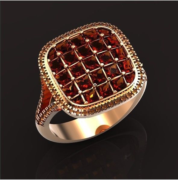  square ring  Simon G  3D print model_15