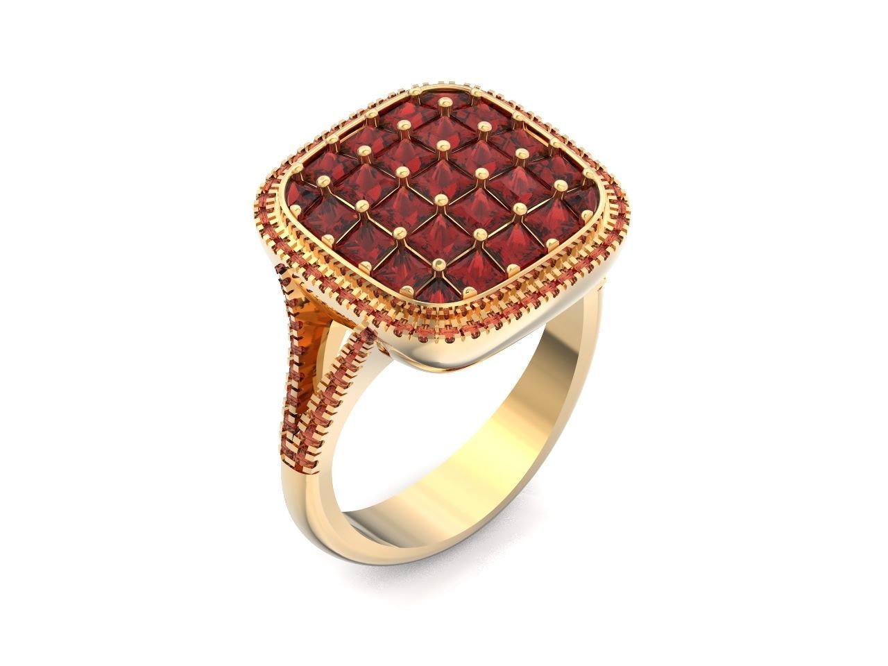  square ring  Simon G  3D print model_5