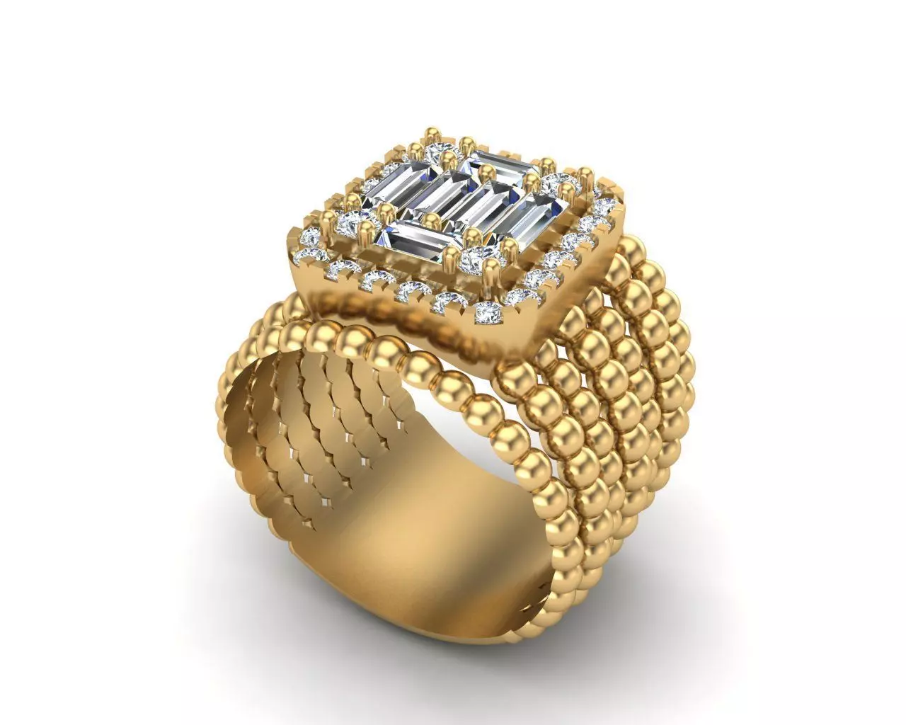 Jewelry ring 375 3D print model_0