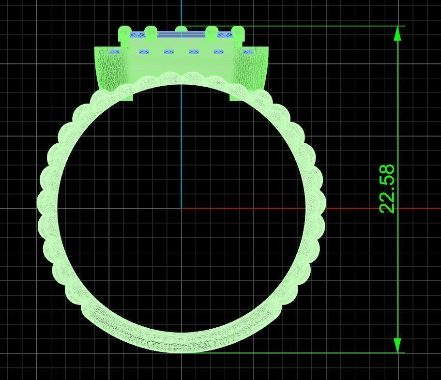 Jewelry ring 375 3D print model_3