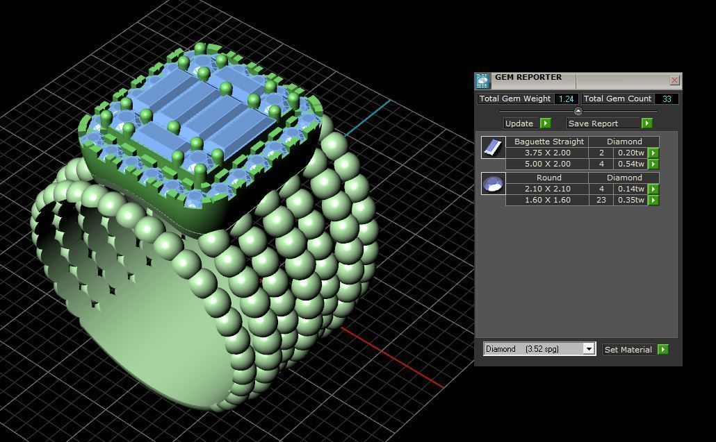 Jewelry ring 375 3D print model_6