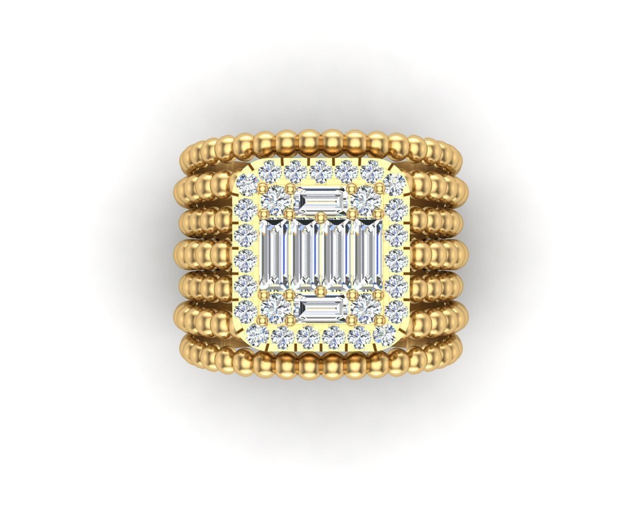 Jewelry ring 375 3D print model_11