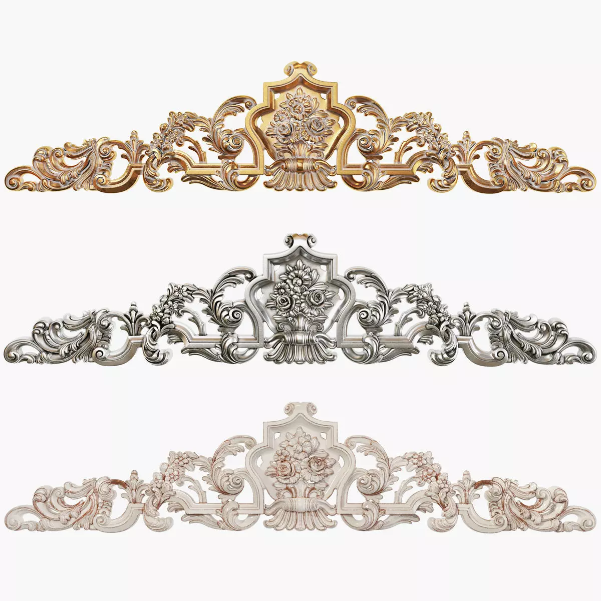 Classic carved 186 3D model_0