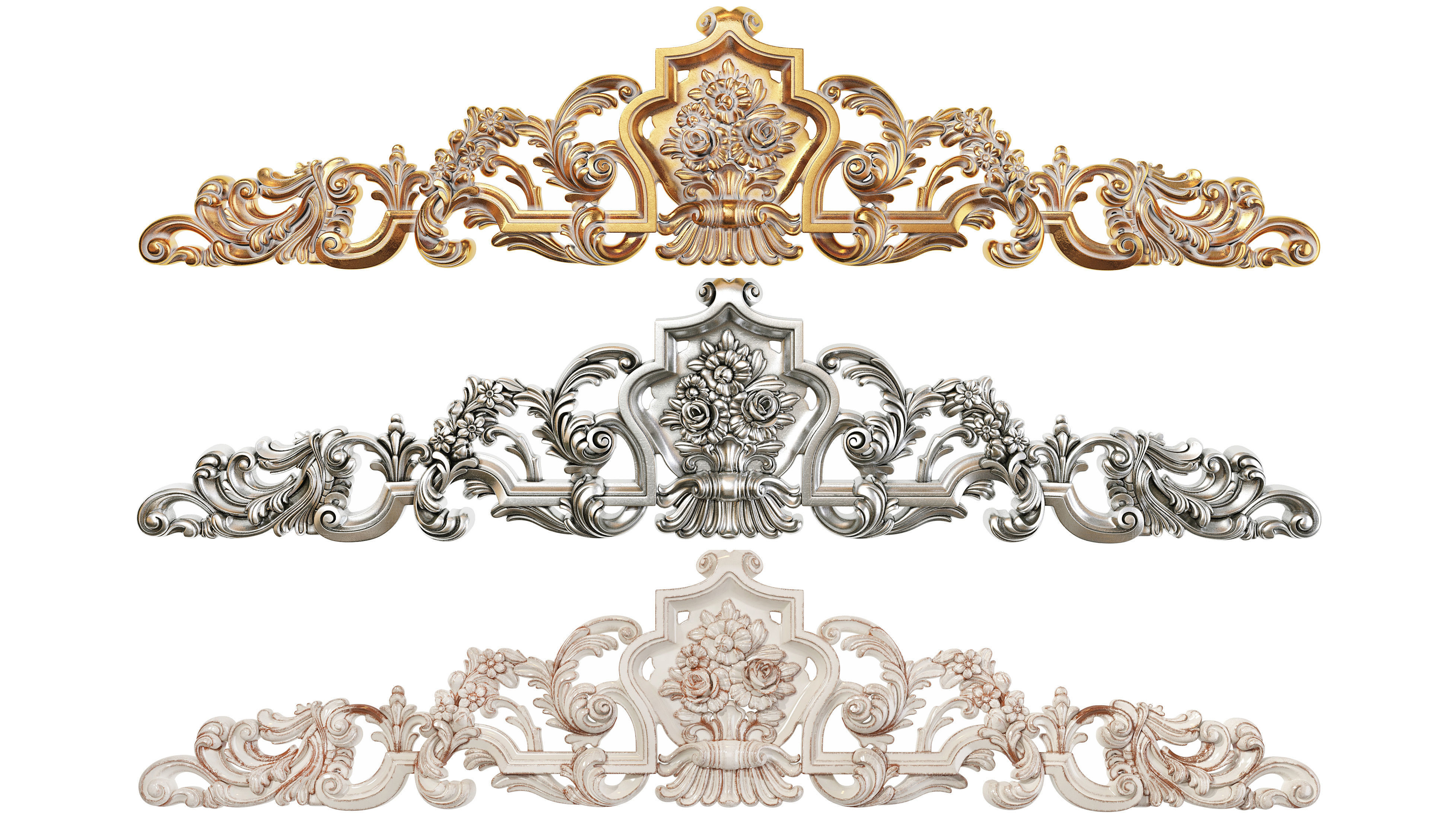 Classic carved 186 3D model_6