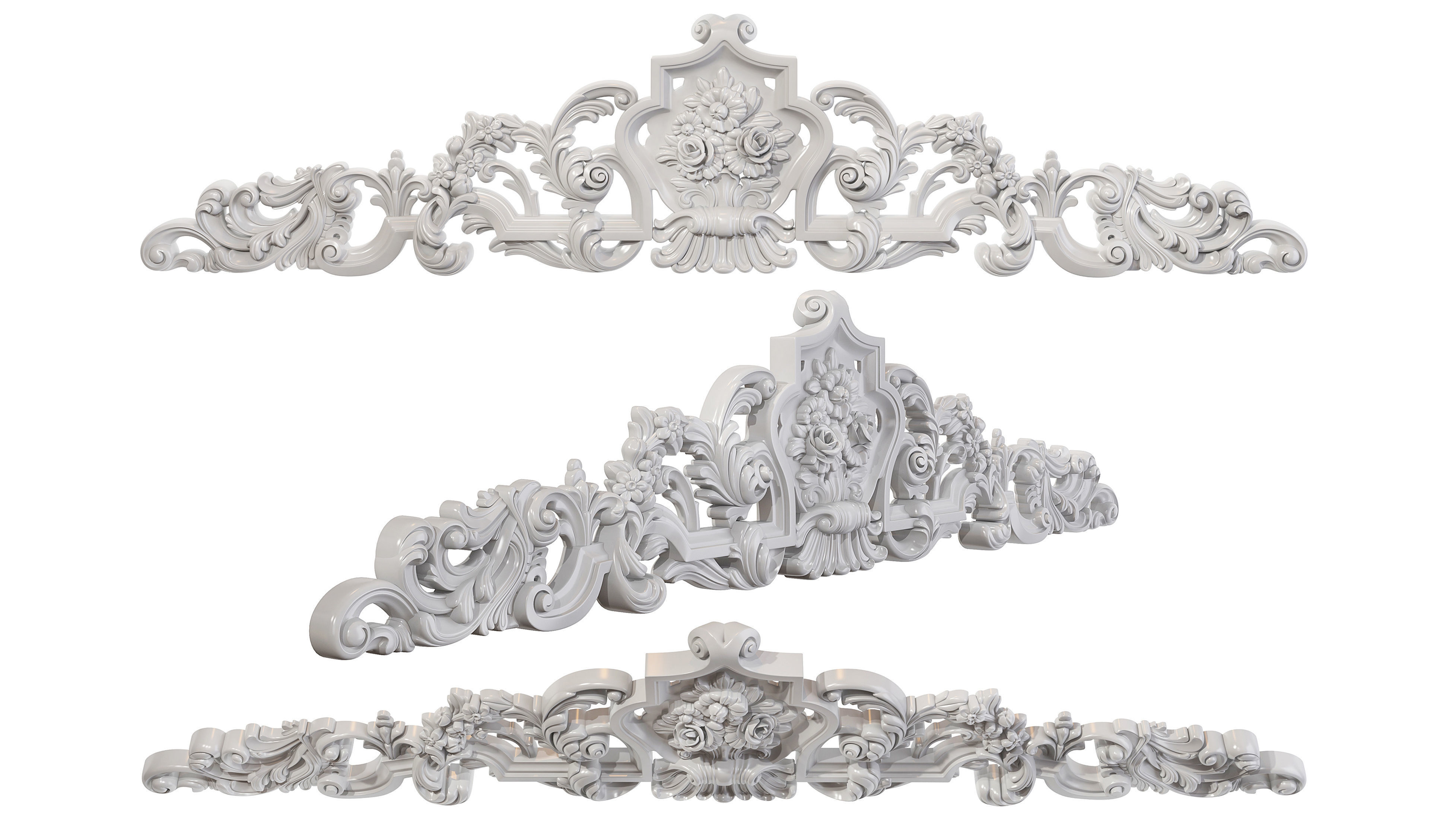 Classic carved 186 3D model_4