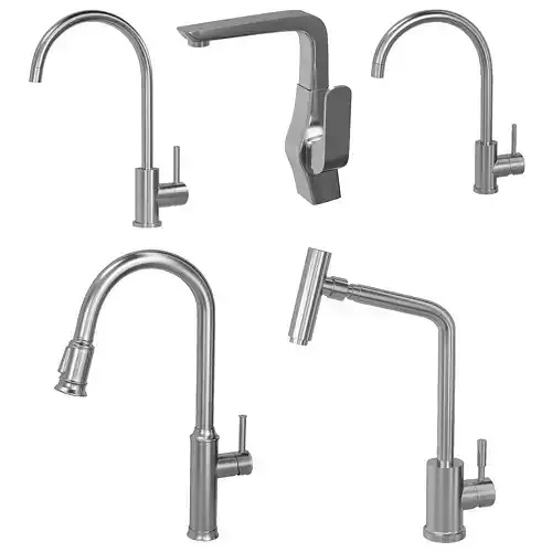 faucet set 5 models 3D model