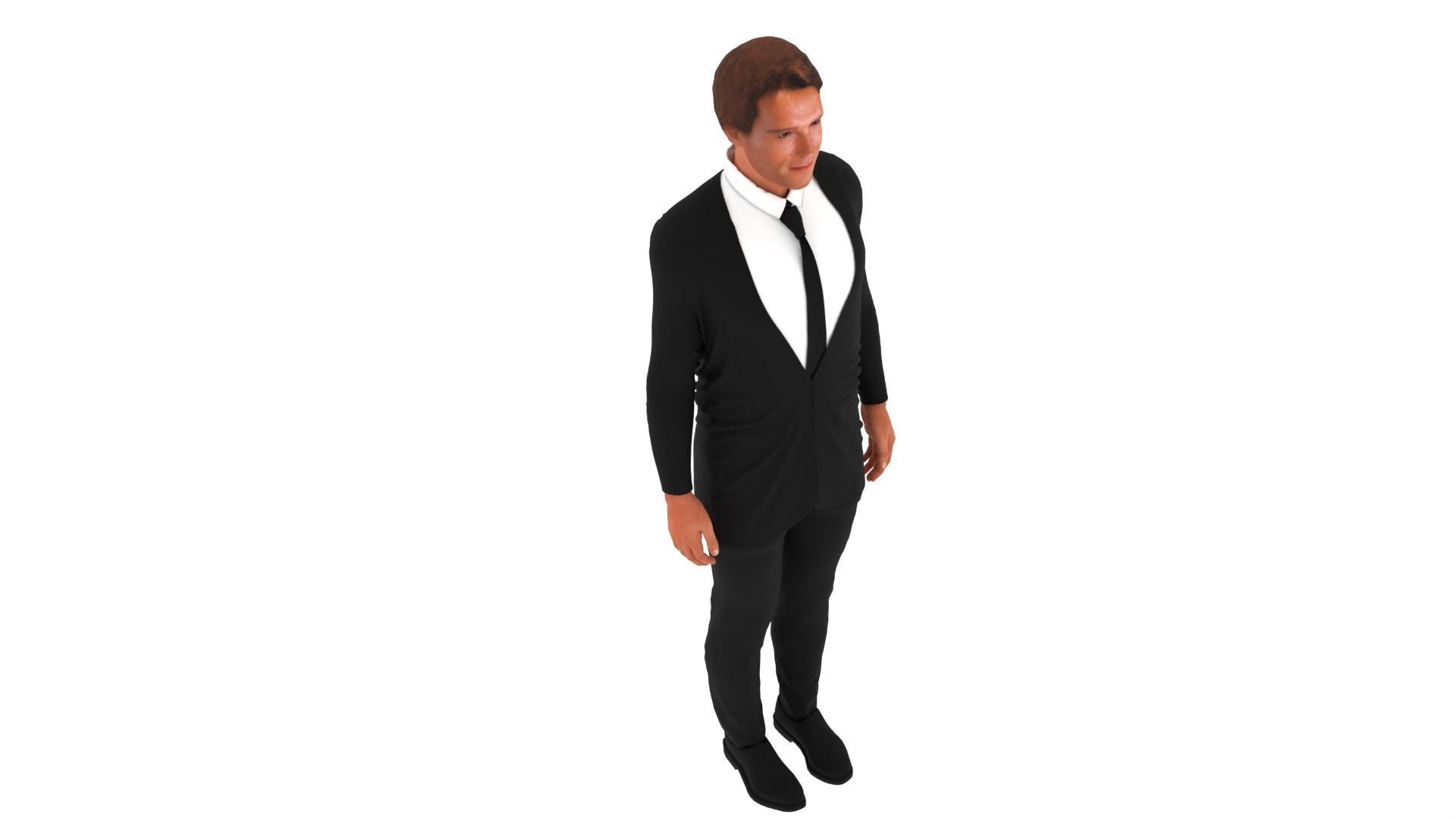 Arnold Schwarzenegger Low-poly 3D model_6