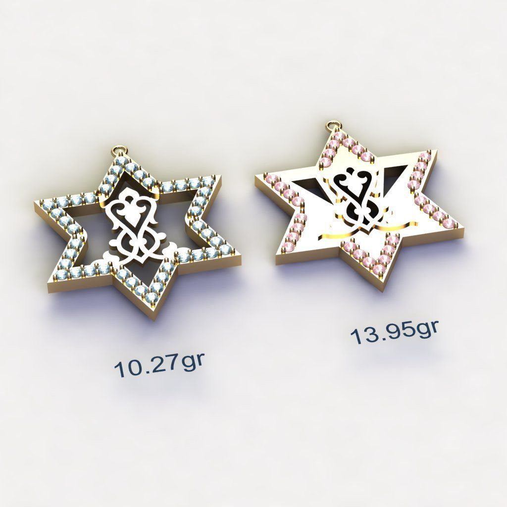 18 Arabesque pendants 3D model_10