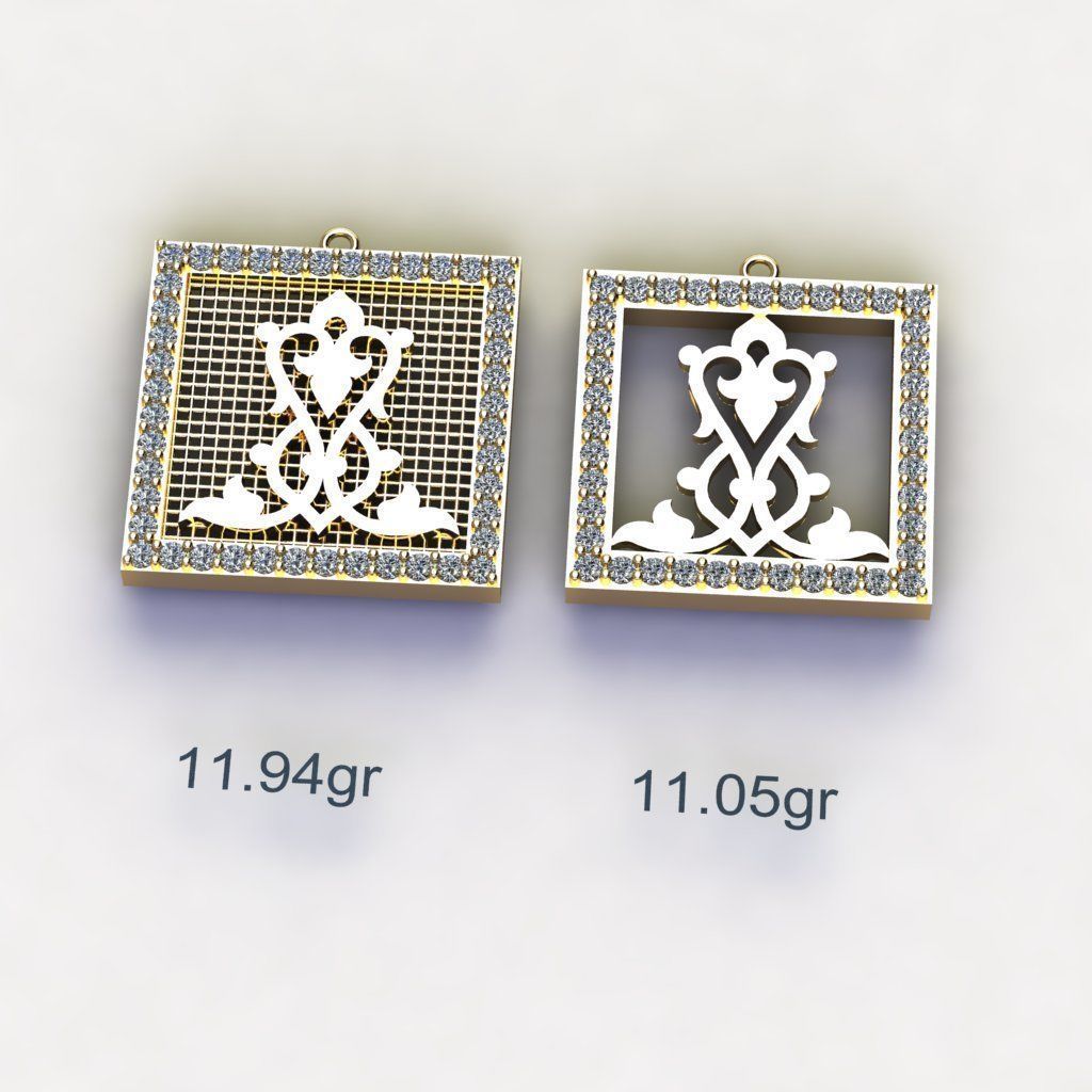 18 Arabesque pendants 3D model_9