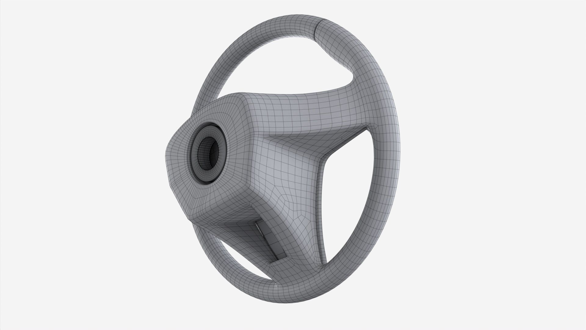 Steering wheel 3D model_8