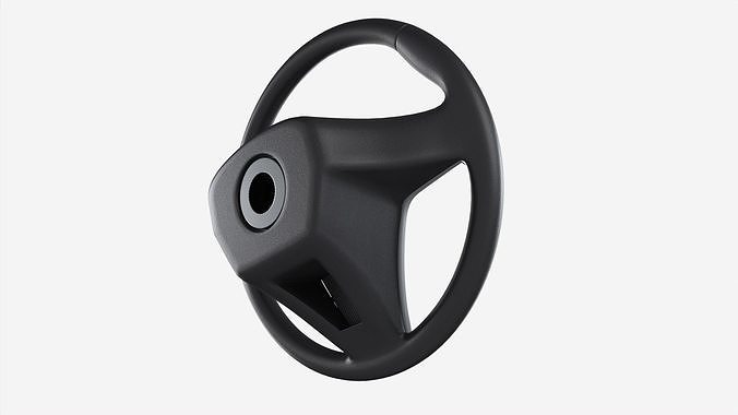 Steering wheel 3D model 3