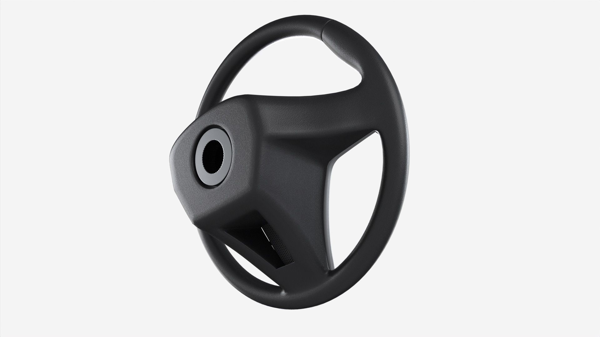 Steering wheel 3D model_2