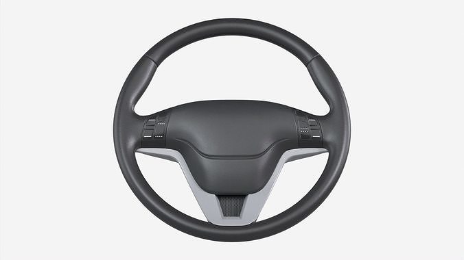 Steering wheel 3D model 5