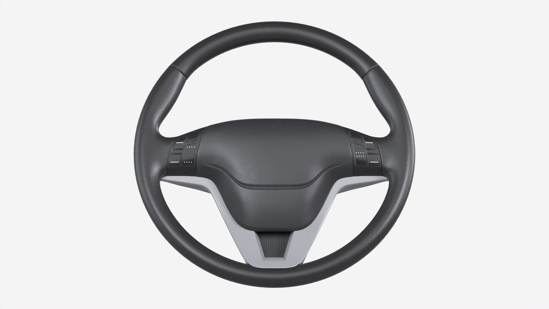 Steering wheel 3D model_4