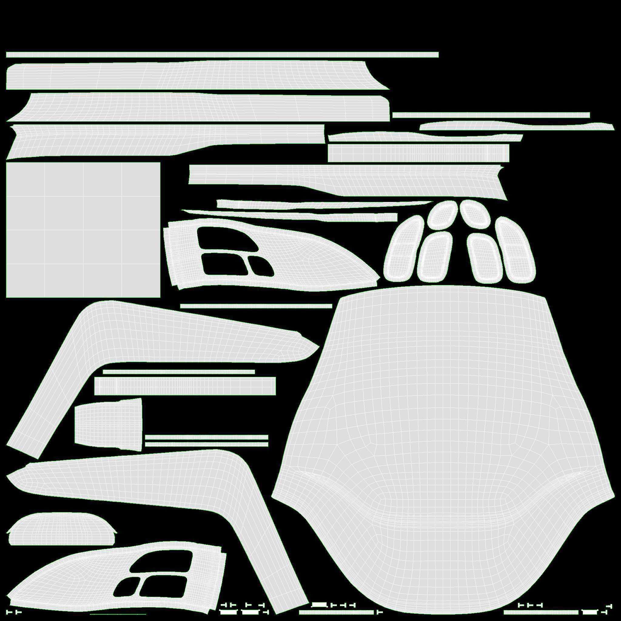 Steering wheel 3D model_13