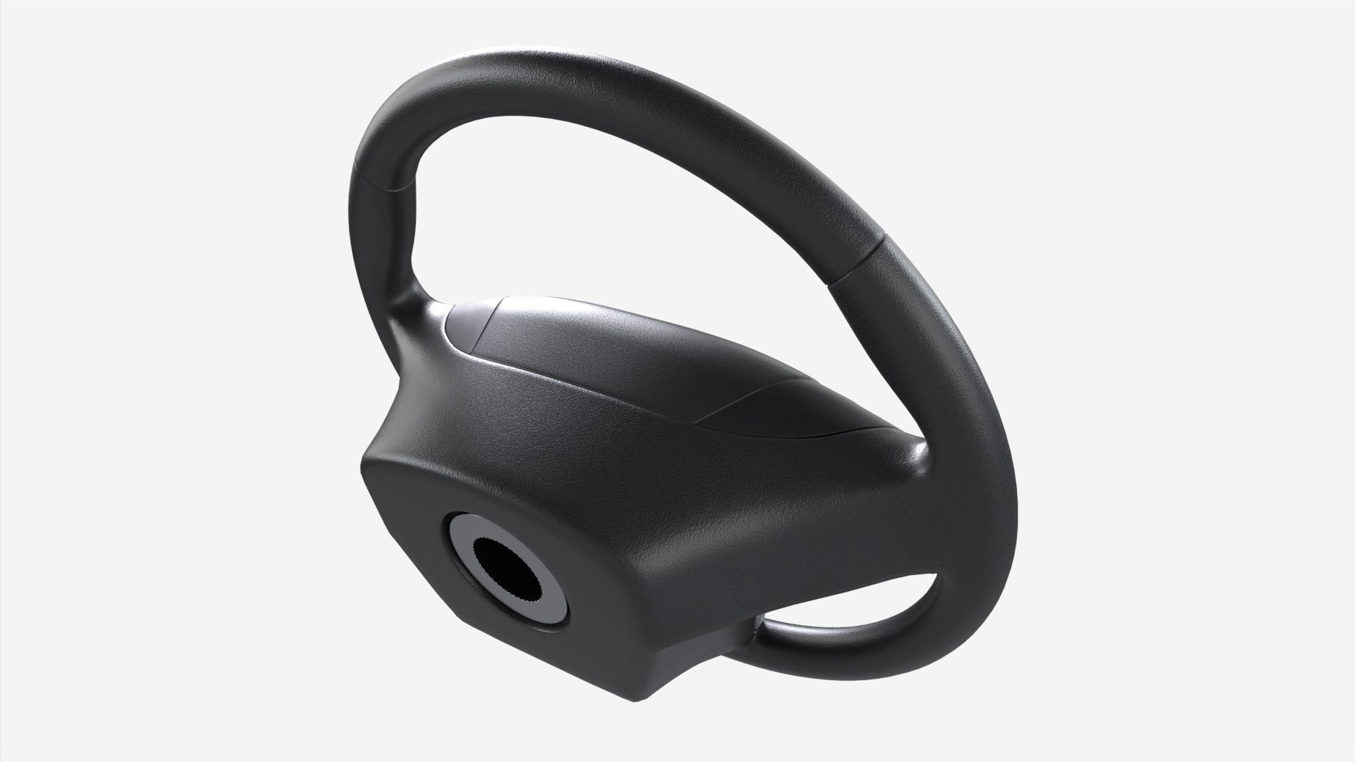 Steering wheel 3D model_3