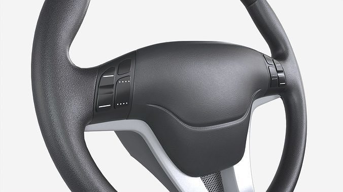 Steering wheel 3D model 2