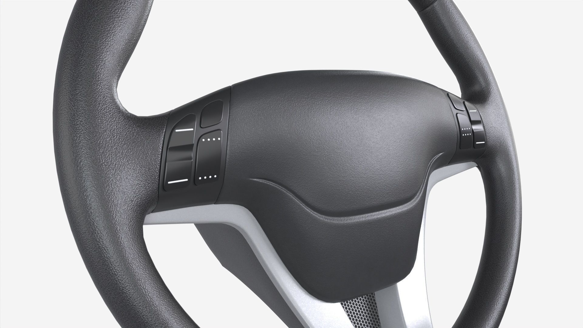 Steering wheel 3D model_1