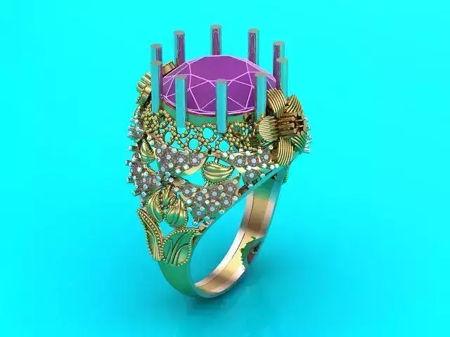 Big stone wedding ring