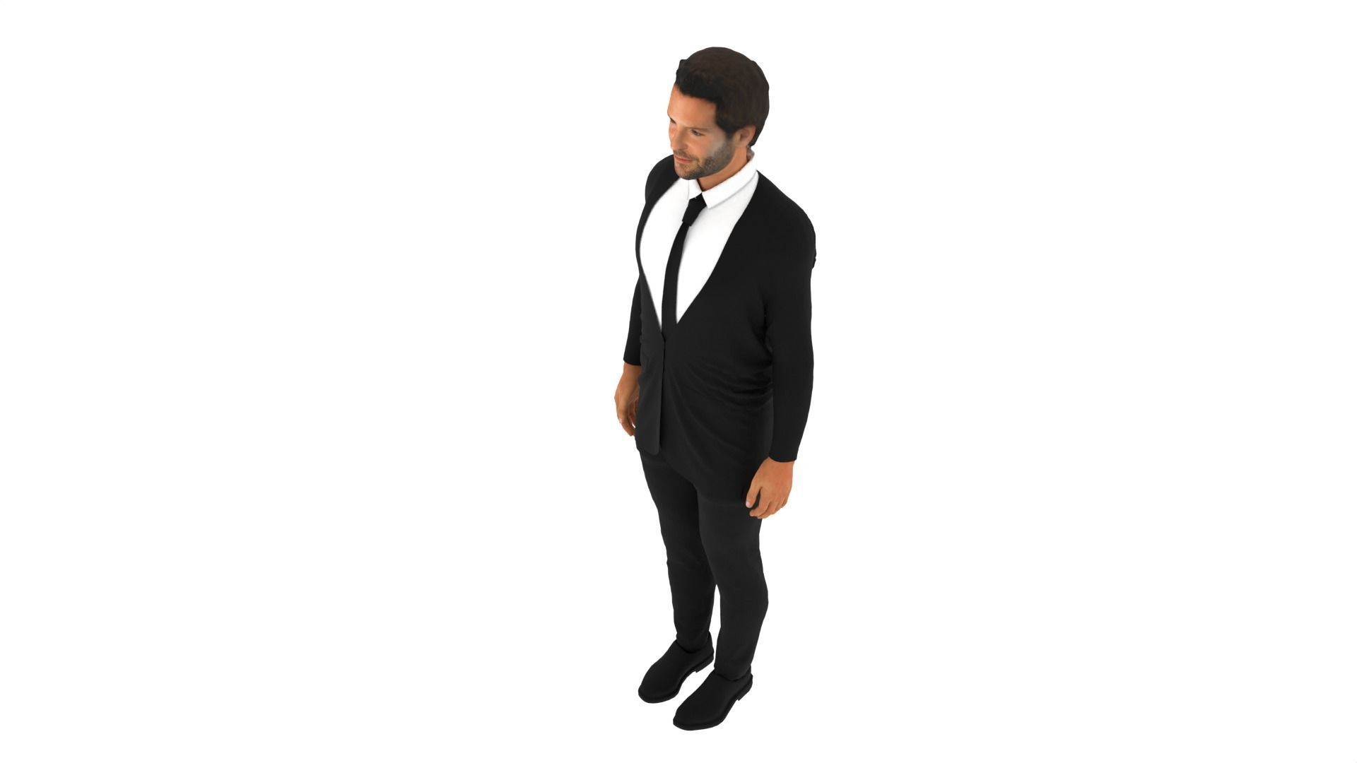 Bradley Cooper Low-poly 3D model_7