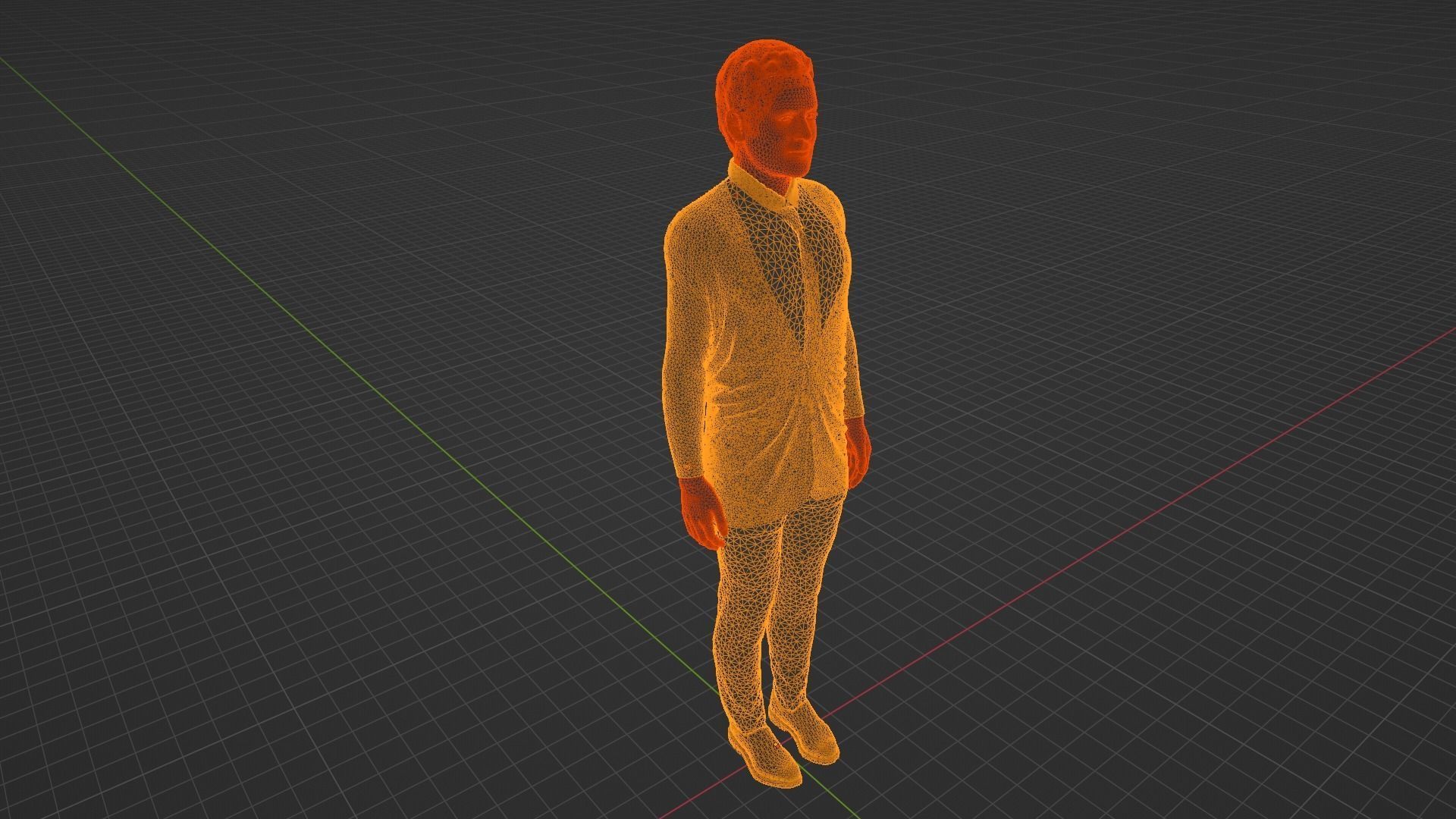 Bradley Cooper Low-poly 3D model_9