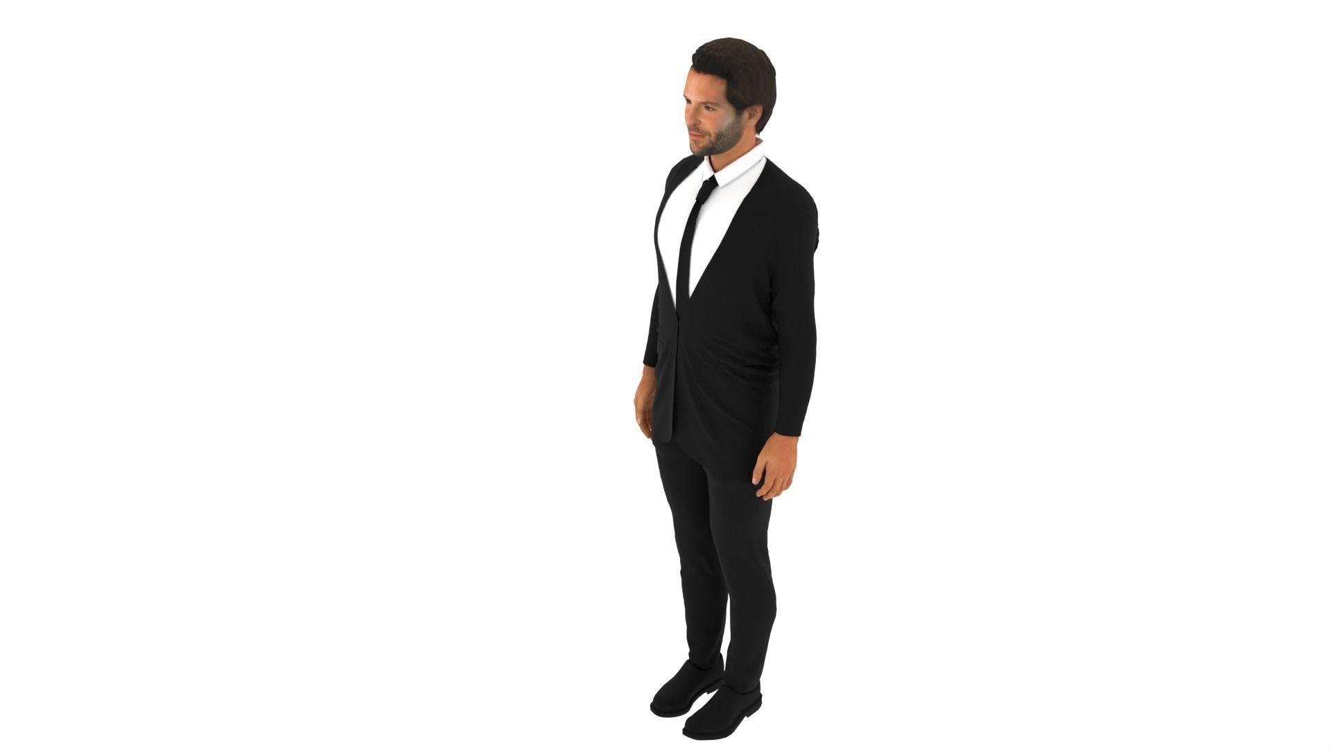 Bradley Cooper Low-poly 3D model_2