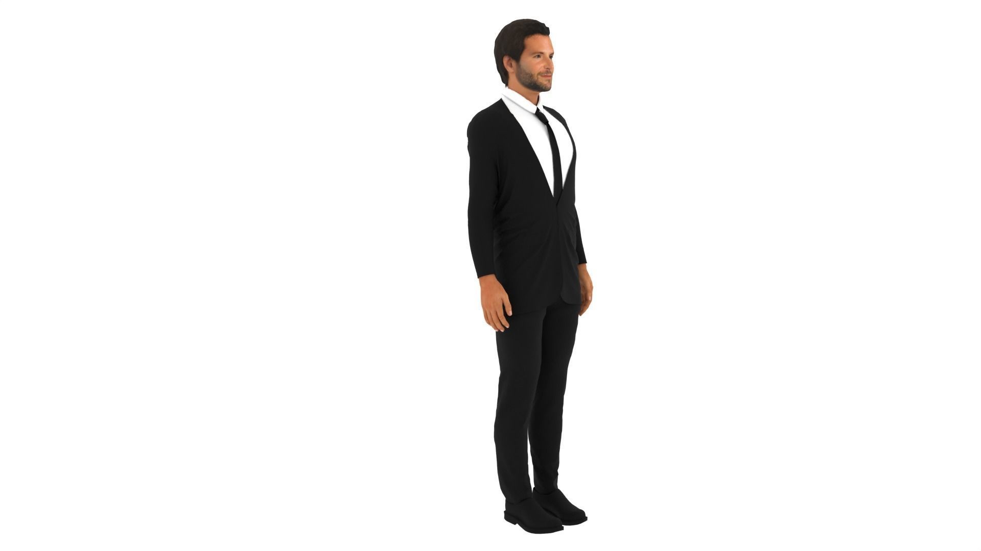 Bradley Cooper Low-poly 3D model_4
