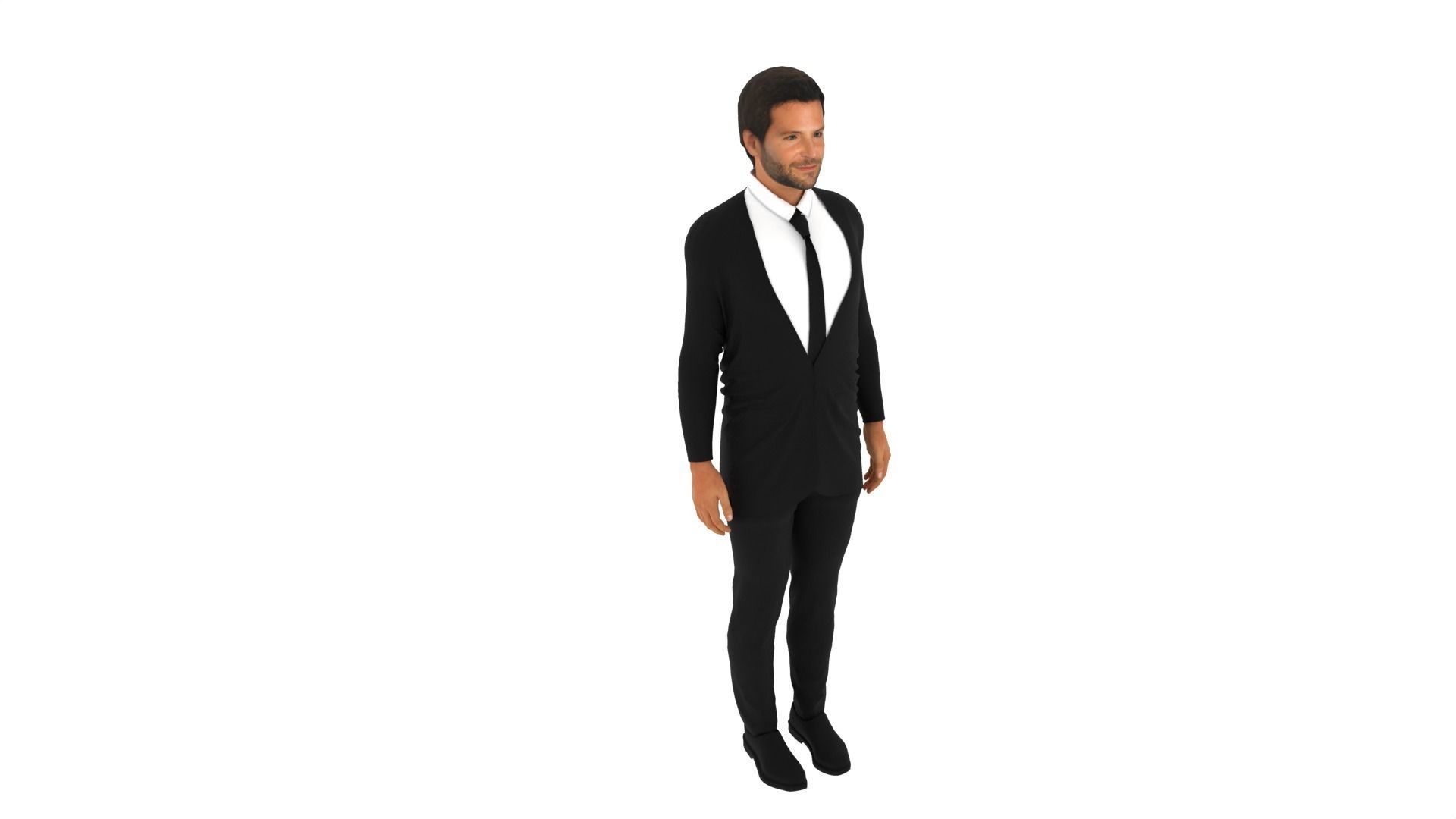 Bradley Cooper Low-poly 3D model_1
