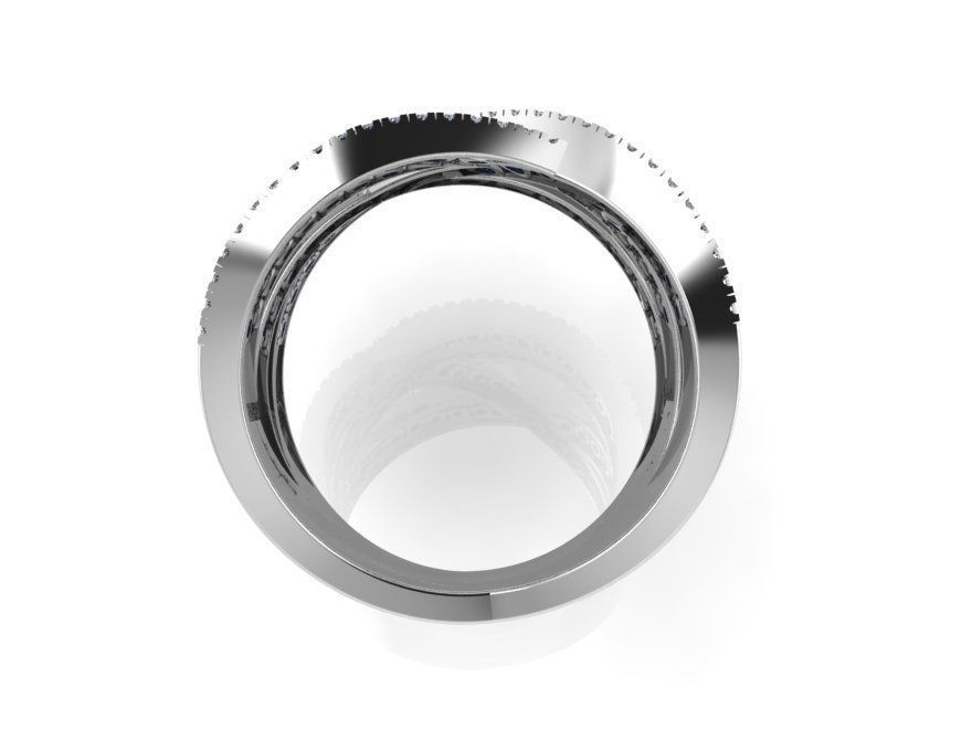 fashion braided ring 420 3D print model_3