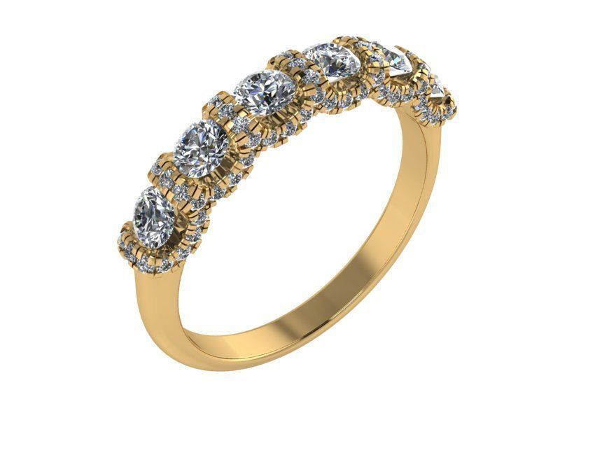 all around eternity ring 421 3D print model_1