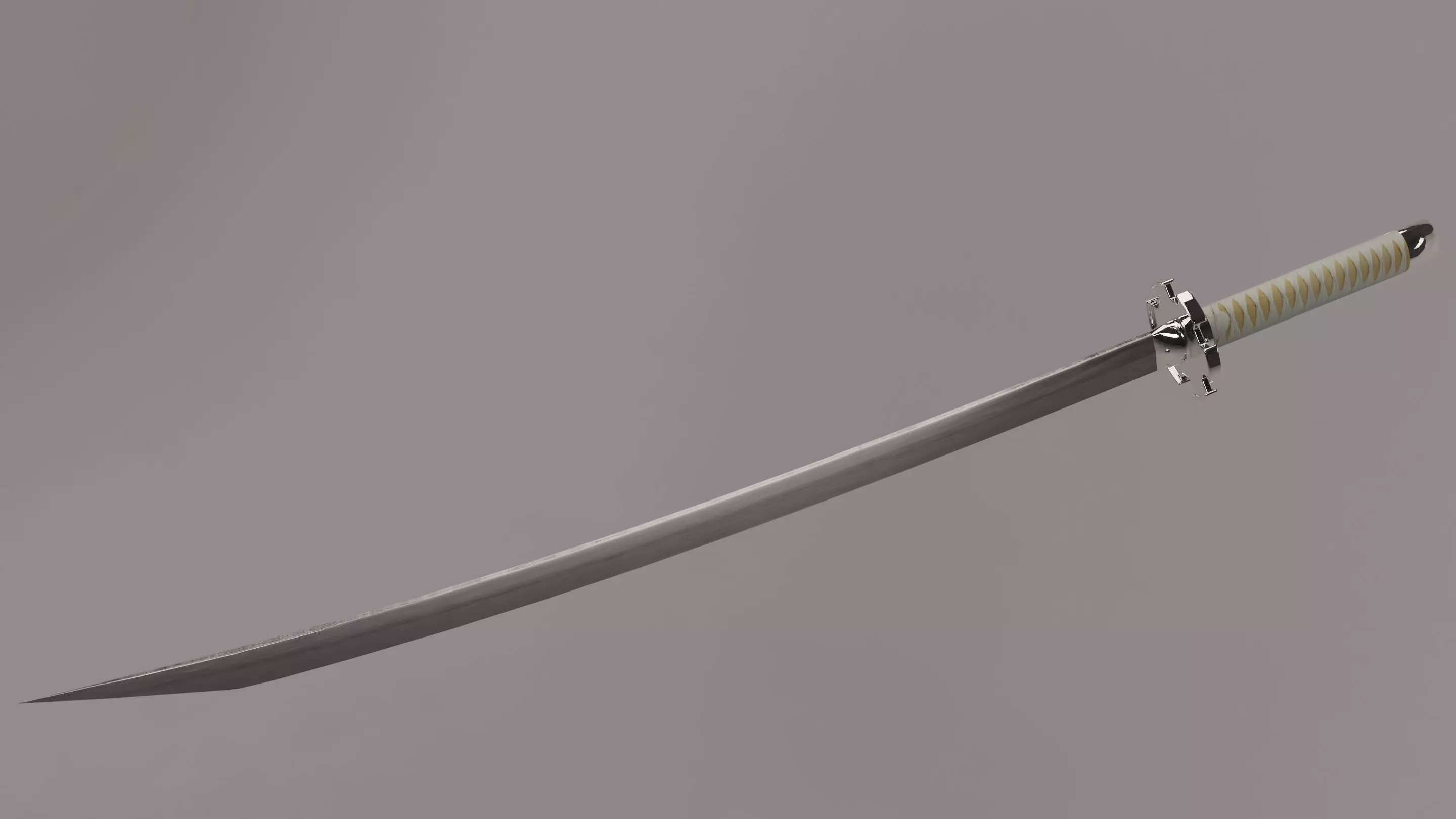 Katana samurai sword Free low-poly 3D model