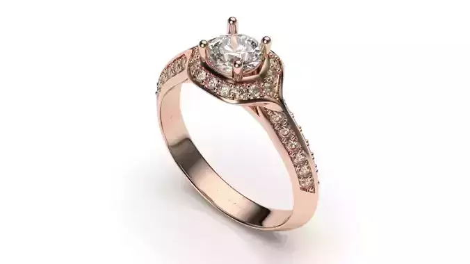 solitaire with ring sizes  8 part S23