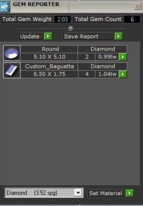 emerald and round stone earring 423 3D print model_5