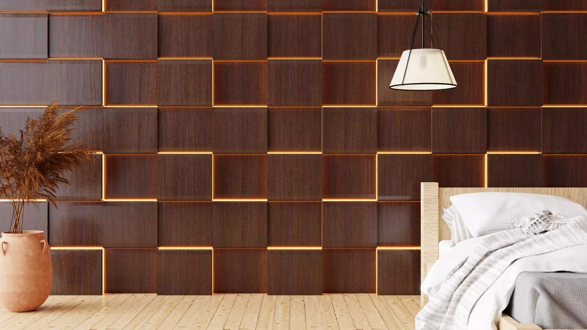 Wall wood V33 for your interiorwall wood 3D model