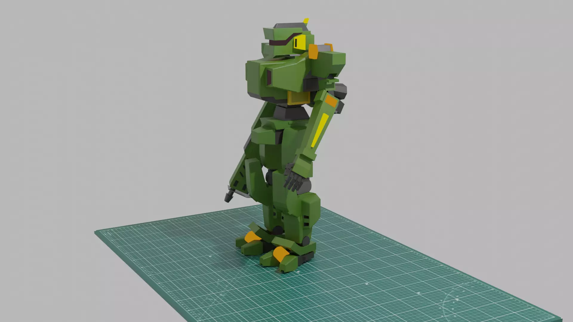 Green Robot 3D model