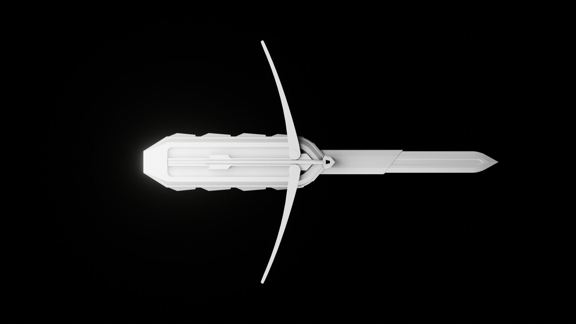 Hidden Blade and Bow 3D model_9