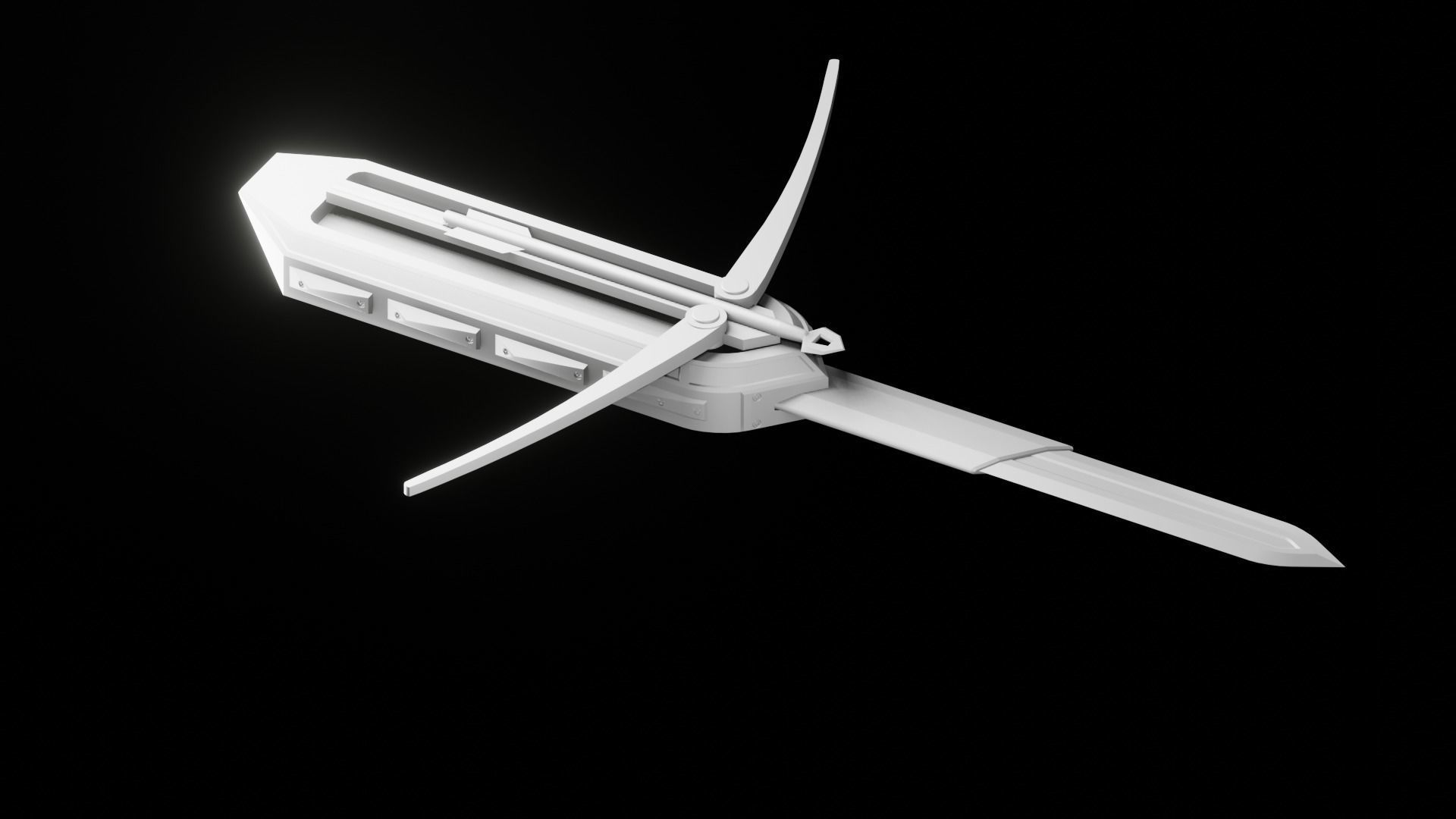 Hidden Blade and Bow 3D model_6