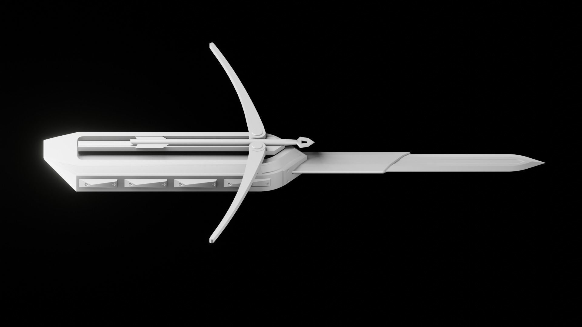 Hidden Blade and Bow 3D model_5