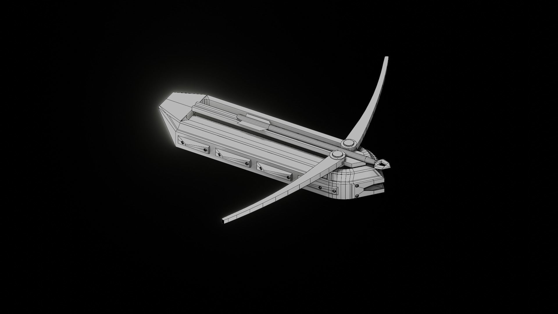 Hidden Blade and Bow 3D model_11