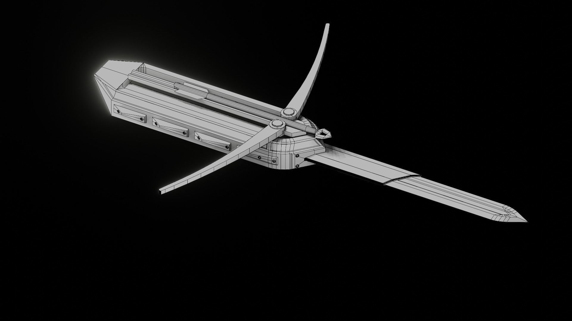 Hidden Blade and Bow 3D model_10