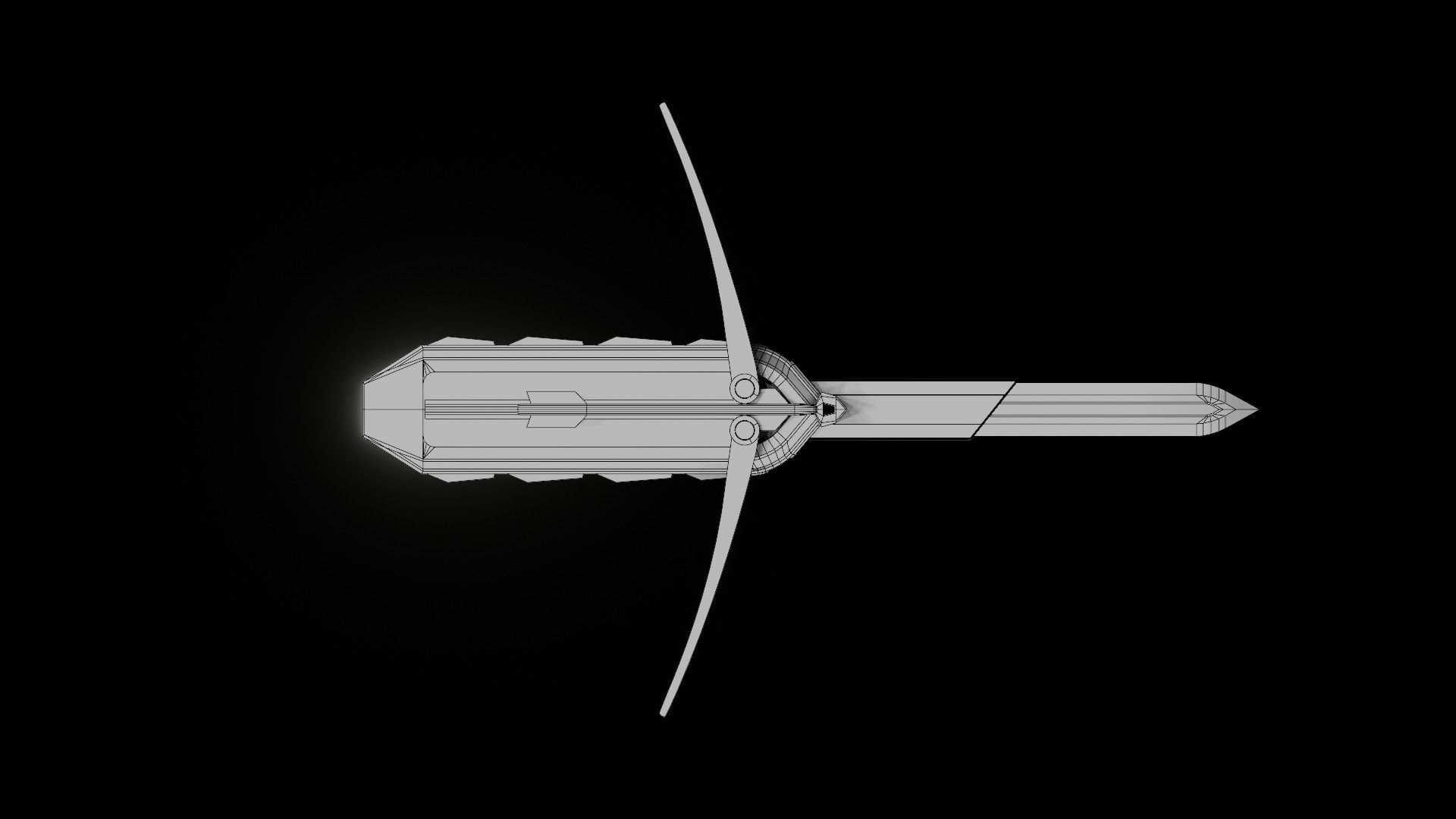 Hidden Blade and Bow 3D model_13