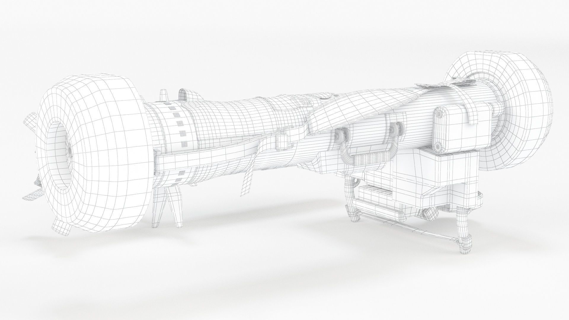 Javelin FGM-148 Anti-Tank Missile with Launcher 3D model_11