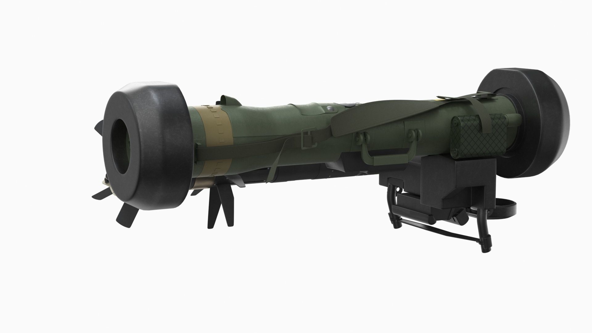 Javelin FGM-148 Anti-Tank Missile with Launcher 3D model_23