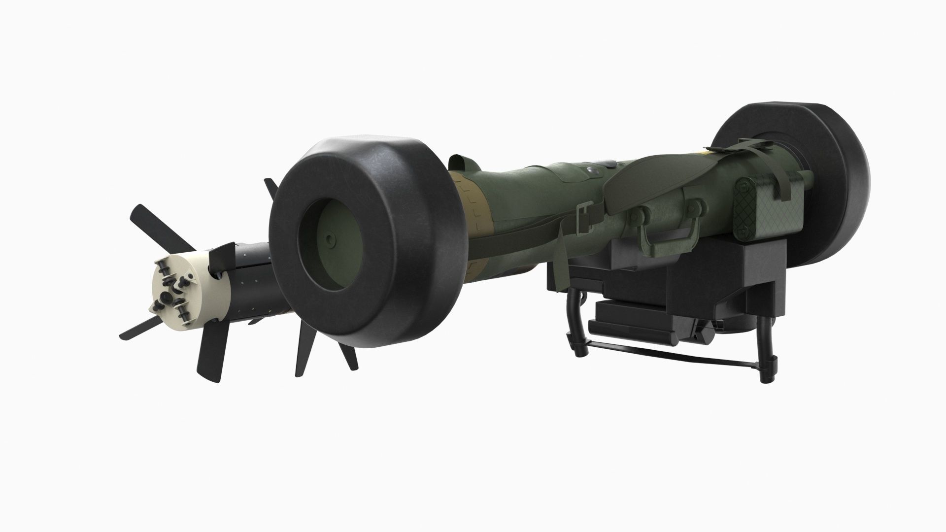 Javelin FGM-148 Anti-Tank Missile with Launcher 3D model_24